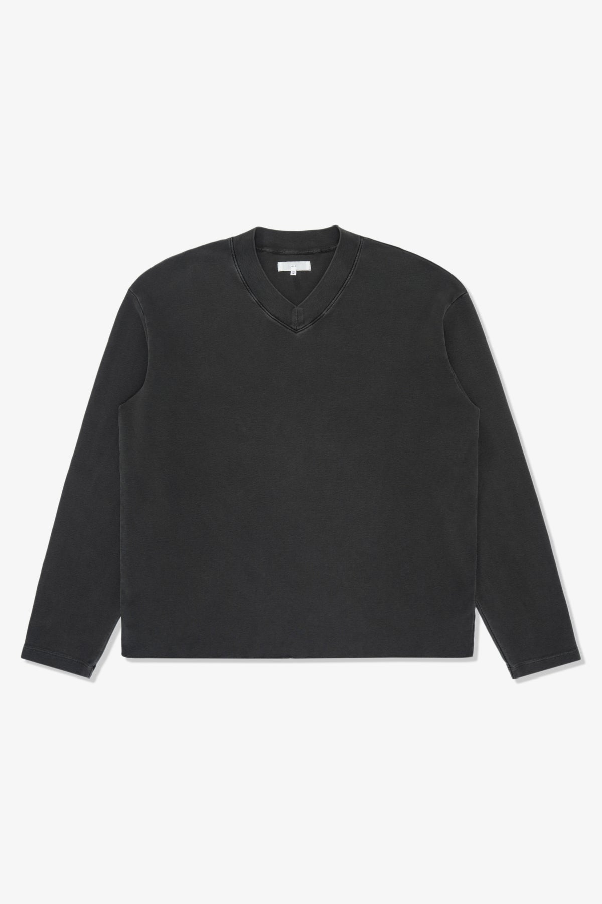HIGH V-NECK T-SHIRT - PIGMENT CHARCOAL
