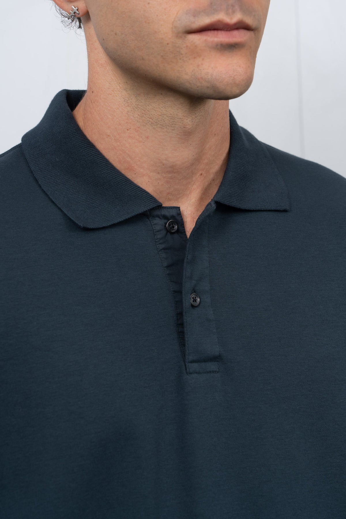 TWO BUTTON POLO - ABYSS