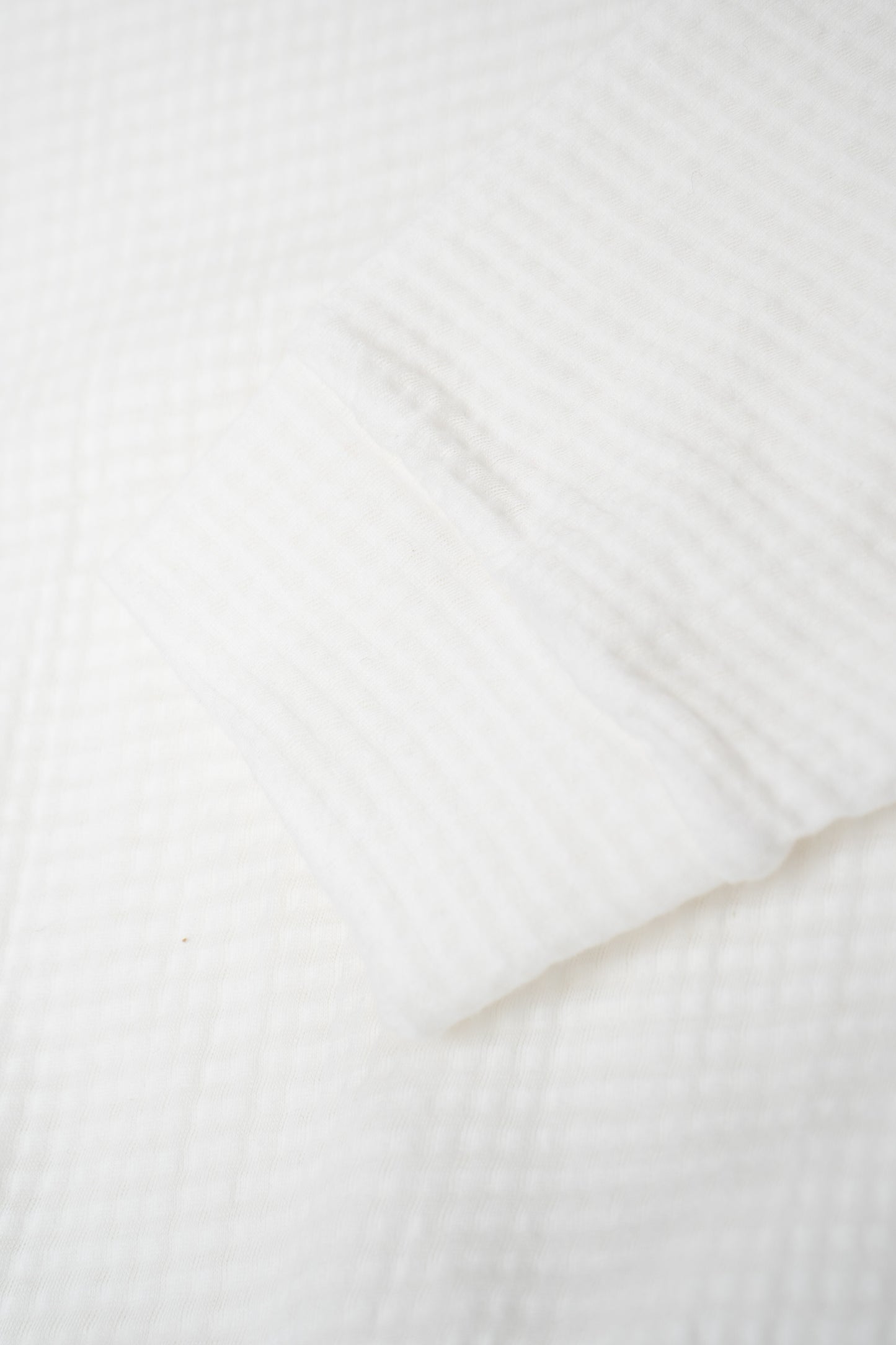 2-PLY GAUZE CREWNECK - WHITE