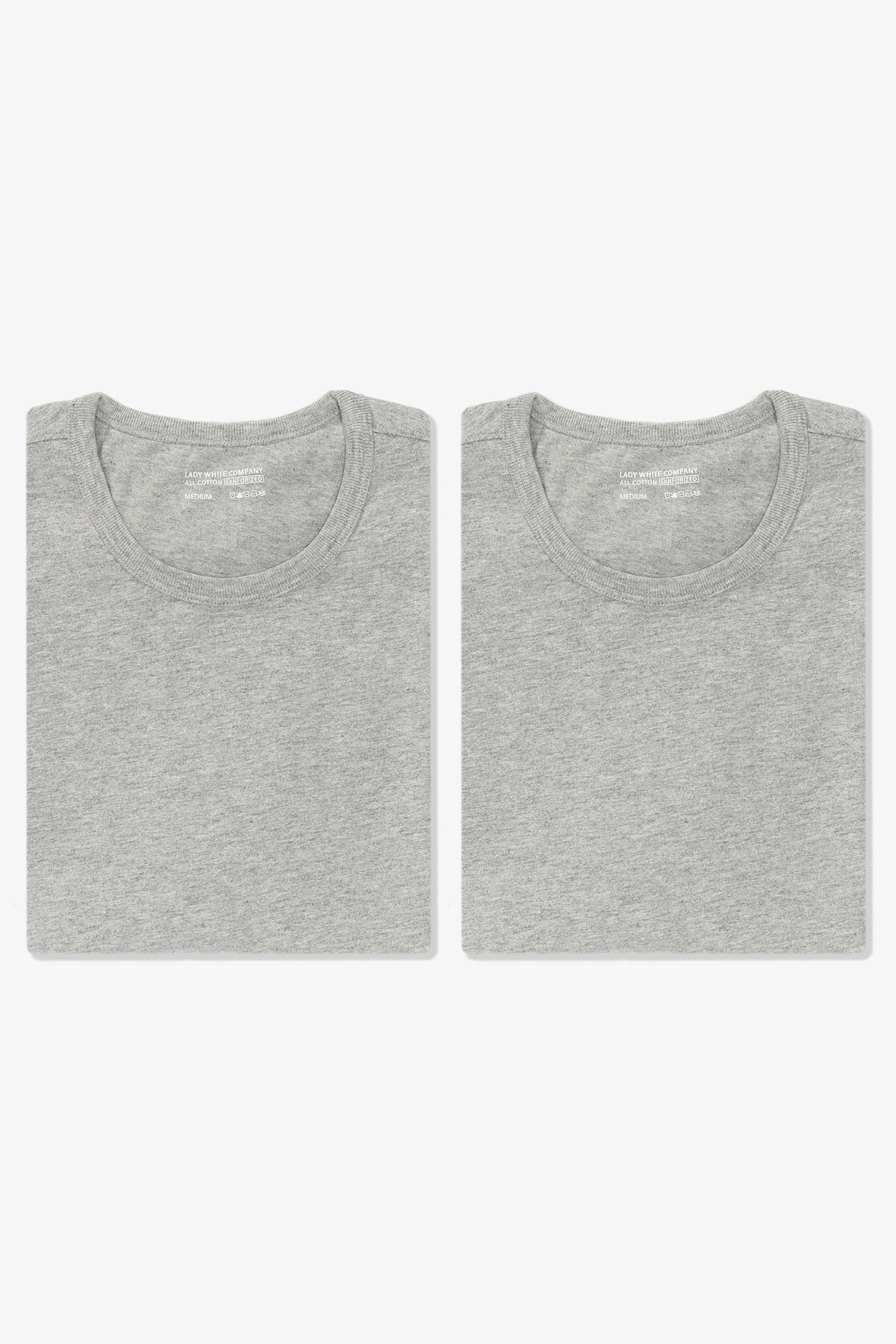 Overhead flat-lay of LW101 Our T-shirt, 2-pack