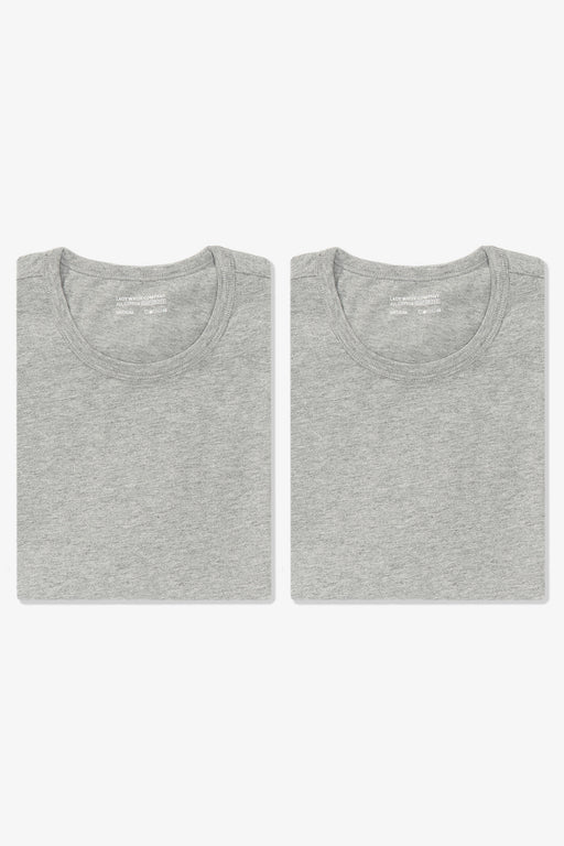 Overhead flat-lay of LW101 Our T-shirt, 2-pack