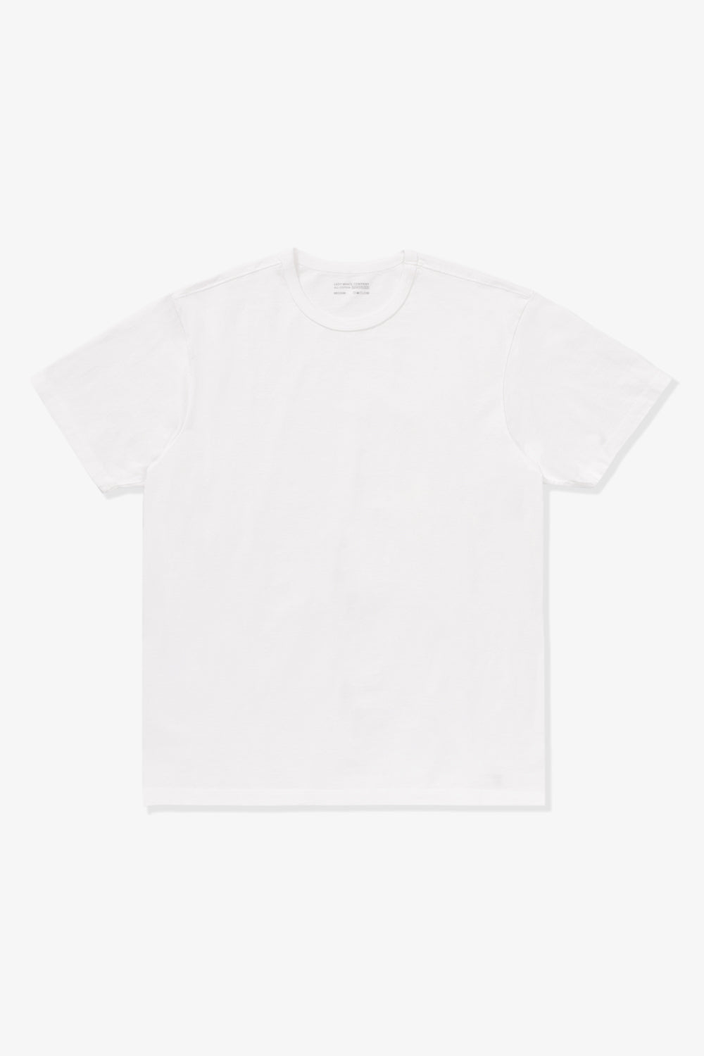 Full-length flat-lay photo of LW101 Our T-shirt in White