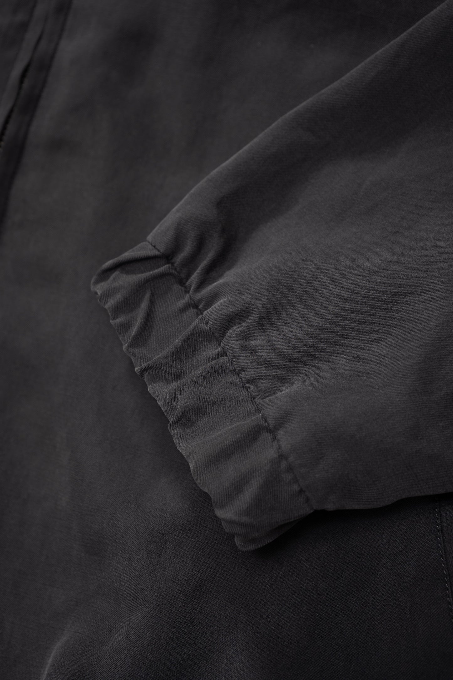 LW - C x KAPTAIN SUNSHINE SILK ZIP JACKET - FADED BLACK